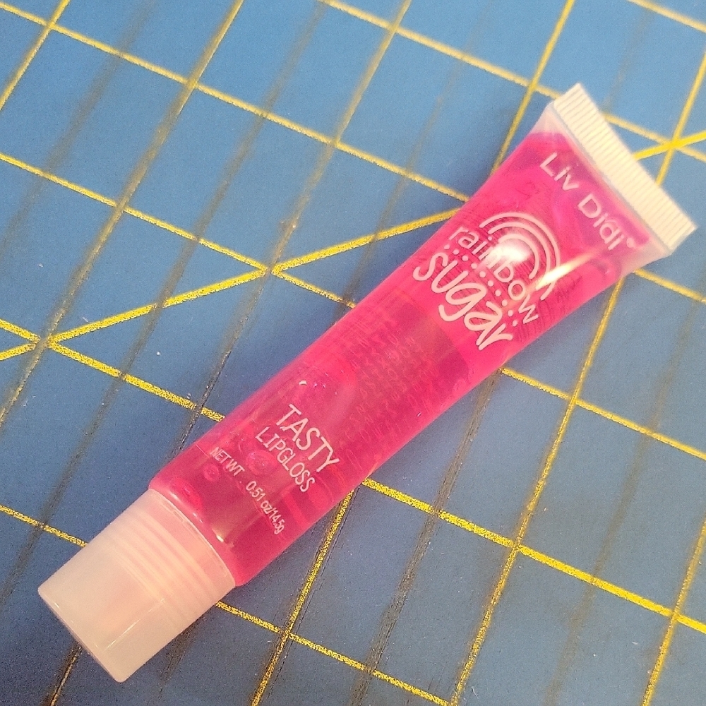 Liv Didi Rainbow Sugar Pink Lip Gloss 14.4g New Tube